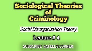 Sociological Theories Criminology  Social Disorganization Theory  CSS [upl. by Arrec705]