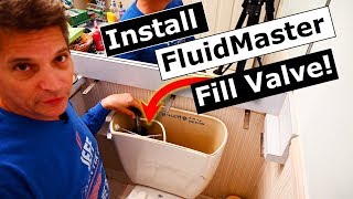 How to Repair amp Install New Fluidmaster Toilet Fill Valve [upl. by Dasteel436]