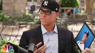 Aaron Judge Asks Yankees Fans About Aaron Judge [upl. by Eidok]