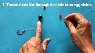 Fishing Rigs How to Make a Carolina Rig for Saltwater Fishing [upl. by Neesay]