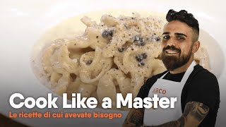 Ricetta tonnarelli cacio e pepe  Marco Piccolo  Cook Like a Master [upl. by Naveb]