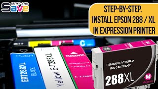 Epson Expression XP440 Printer Ink Cartridges Installation [upl. by Orpha]