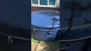 Expanding foam in an inflatable hot tub [upl. by Ssenav199]