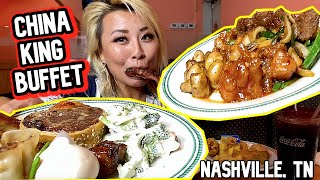 HOW MUCH DO I EAT AT CHINESE BUFFET RainaisCrazy China King Buffet in Nashville TN [upl. by Anitsej]