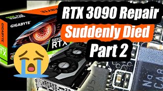 Gigabyte RTX 3090 Graphics Card Repair  No Power and Not detected Part 2 [upl. by Novla]