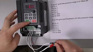 part1 seting Frecon VFD VSD frequency inverter ac drive [upl. by Gilliam]