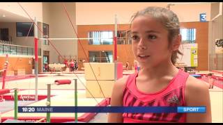 Rose 11 ans vicechampionne de France de gymnastique [upl. by Issor]