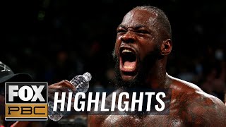 Wilder vs Ortiz II  HIGHLIGHTS  PBC ON FOX [upl. by Haleemaj]