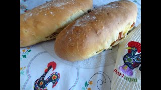 How to make Folar  Portuguese Artisan Meat Bread [upl. by Iverson]