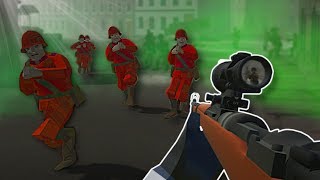 ZOMBIE SURVIVAL IN WW2 TOWN  Ravenfield Gameplay Zombie Survival Mod [upl. by Ellett199]