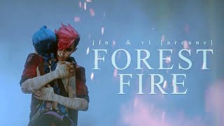 jinx and vi  forest fire arcane [upl. by Eetse824]