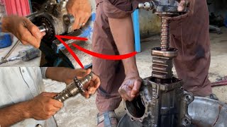 Hino Steering Gear Box Rebuild How to Repair Gear Box  Amazing Work [upl. by Rhona7]