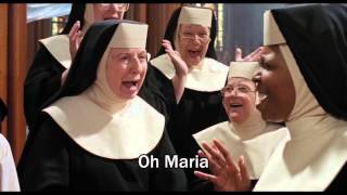 Sister Act 1992  quotOh Mariaquot  VideoLyrics HD [upl. by Yras549]