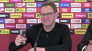 ÖFBTeamchef Ralf Rangnick  die Pressekonferenz nach dem 61Sieg im Spiel gegen die Türkei [upl. by Anwahsal912]