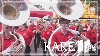 Lakeville North marching band performs at KARE Barn [upl. by Eemaj]