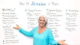 How to Structure a Team  Project Management Training [upl. by Obmar]