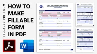 How to Create a Fillable PDF Form 2024  Master Designs adobe [upl. by Sievert808]