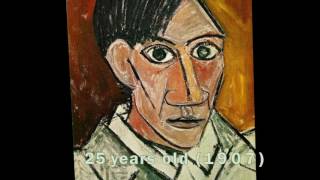 Pablo Picasso’s Self Portrait Evolution From Age 15 To Age 90 [upl. by Saddler]