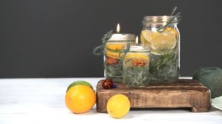 DIY Summer Citronella Candles  Southern Living [upl. by Ecnerret923]