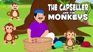 English Stories For Kids  The Cap Seller And The Monkeys  English Story Telling For Babies [upl. by Siriso]