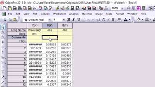 Plot UV Visible Spectrum in Origin Origin Tutorial [upl. by Barbara]