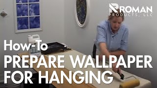 How to Prepare Wallpaper For Hanging  ROMAN Products [upl. by Virgilio]