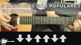 5 Rasgueos Mas Usados en la Música Popular  Tutorial Guitarra HD [upl. by Tifanie]