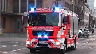 MASSIVER BULLHORN amp PRESSLUFT EINSATZ Feuerwehr BF FrankfurtMain HD [upl. by Baruch]