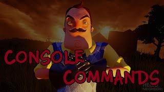 Alpha 2 Hello Neighbor  How to use Console commands Fly Noclip [upl. by Huan]