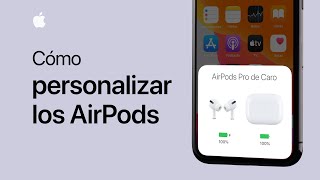 Cómo personalizar los AirPods o AirPods Pro  Soporte técnico de Apple [upl. by Beaver]