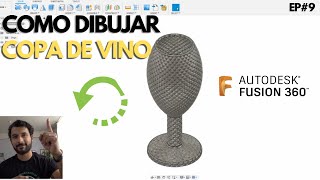 Copa de Vino con Revolución 🍷  Tutorial Fusion 360 Ep9 [upl. by Moffitt]