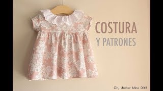 DIY Costura Vestido de niña patrones gratis [upl. by Ytteb872]