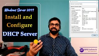 Install and Configure DHCP server  Windows Server 2019 DHCP Server Setup  Hindi Tutorial [upl. by Leeland]