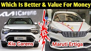 Kia Carens VS Maruti Ertiga Detail Comparision  rahul auto vlogs [upl. by Melinda636]