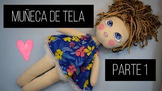 Cómo hacer una muñeca de tela fácil [upl. by Nwhas448]