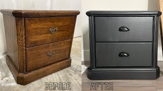 How to Paint Furniture Black [upl. by Ahsinnek]