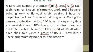 Formulating a Linear Programming Model [upl. by Koralle]