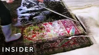 How The Dirtiest Rugs Get Professionally Cleaned [upl. by Kowalski]