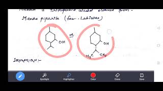 Terpenoids  Menthol  Pharmacognosy B Pharm 3rd year [upl. by Mattland]