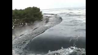 Stabilized footage of Japanese Tsunami [upl. by Culley]