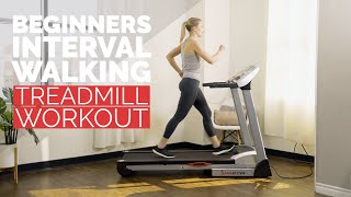 20 Min Interval Walking Treadmill Workout for Beginners [upl. by Stormi450]