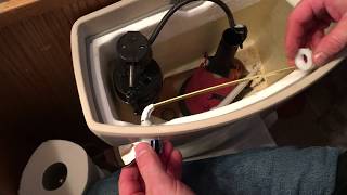 How To Replace A Toilet Flush Lever Handle [upl. by Aohk]