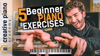 The Top 5 Piano Exercises For Beginners [upl. by Licha123]