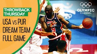 USAs Dream Team vs Puerto Rico  Basketball Replays  Throwback Thursday [upl. by Led]