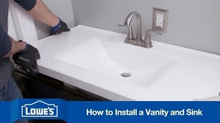 How To Install a Bathroom Vanity [upl. by Ludie546]