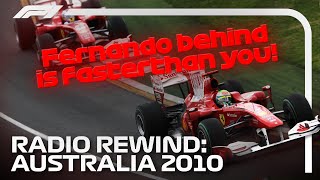 Buttons First McLaren Win  Radio Rewind  2010 Australian Grand Prix [upl. by Ysac335]