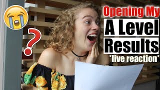 live OPENING MY A LEVEL RESULTS 2018 emotional 😭🙈 x [upl. by Rees788]