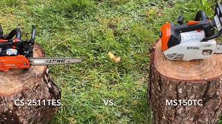 Stihl MS150TC vs Echo CS 2511TES [upl. by Pavkovic]