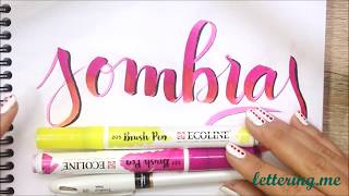 Curso de lettering  Lección 4 Sombras ✅ [upl. by Aldos]