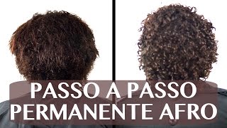 Passo a passo Permanente Afro Salon Line [upl. by Monah]